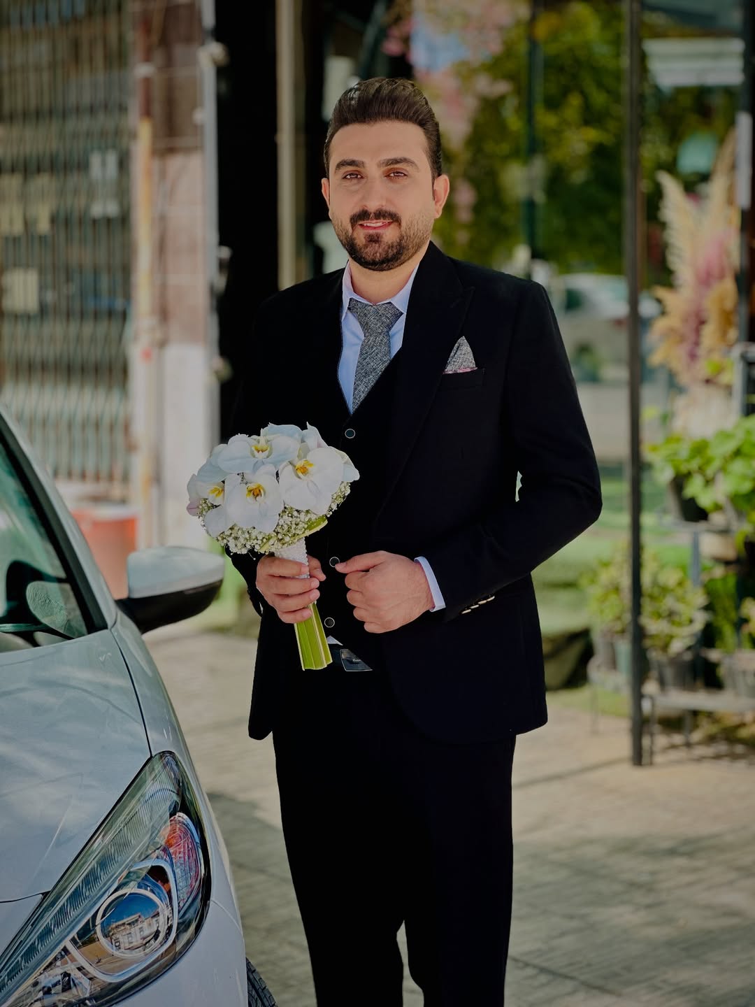 دسته گل ارکیده عروس